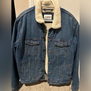 Goodfellow Sherpa lined denim jacket